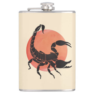 Scorpio Zodiac Sign Flask