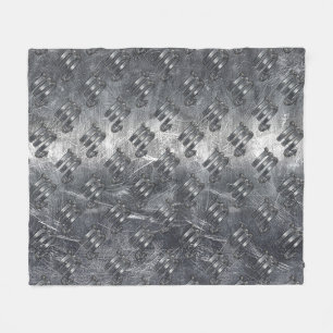 Scorpio Zodiac Sign in Grunge Distressed Style Fleece Blanket