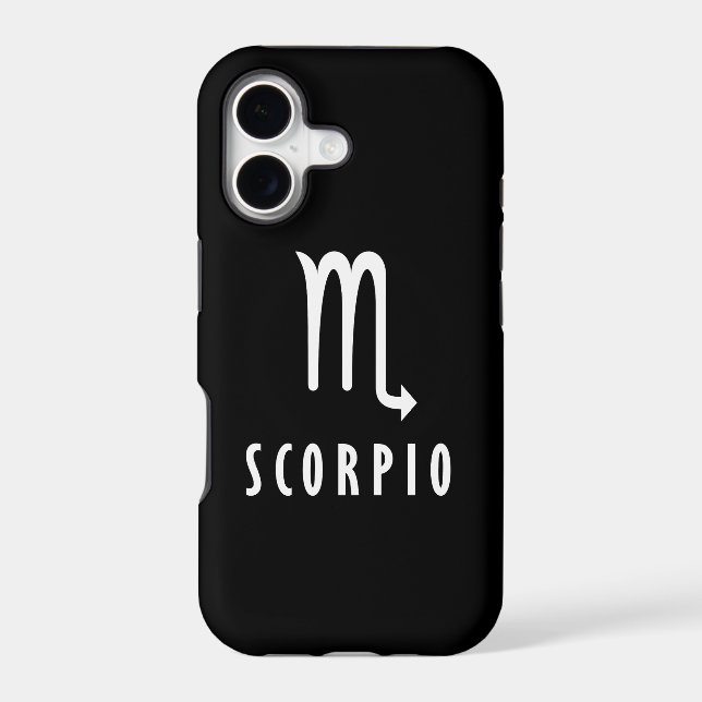 Scorpio zodiac sign iphone case (Back)