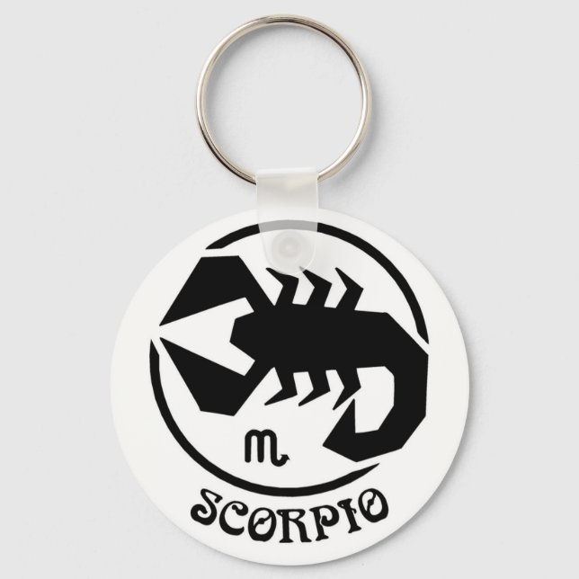 Scorpio Zodiac Sign Keychain (Front)