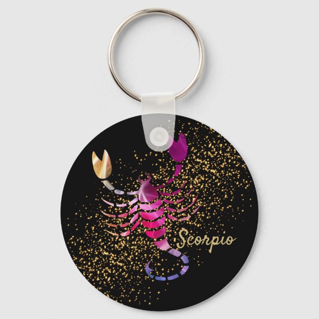 Scorpio - Zodiac Sign Keychain (Front)