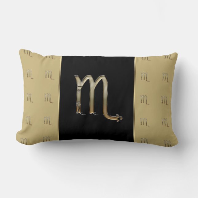 Scorpio Zodiac Sign Lumbar Pillow (Front)