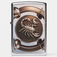 Scorpio Zodiac Sign Metal Emblem #2