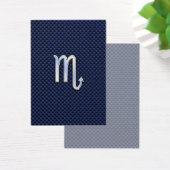 Scorpio Zodiac Sign navy blue carbon fiber print (Desk)