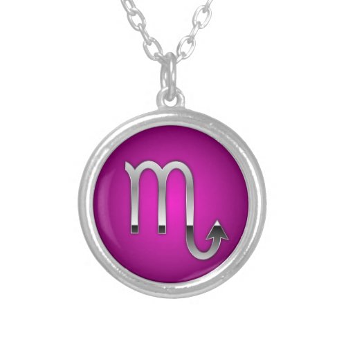 SCORPIO zodiac sign necklace