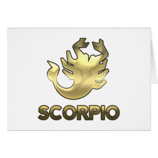 Scorpio zodiac sign - old gold edition cards