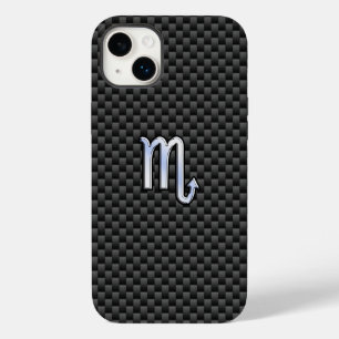 Scorpio Zodiac Sign on Carbon Fiber Case-Mate iPhone 14 Plus Case