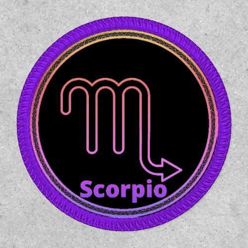 Scorpio zodiac sign patch