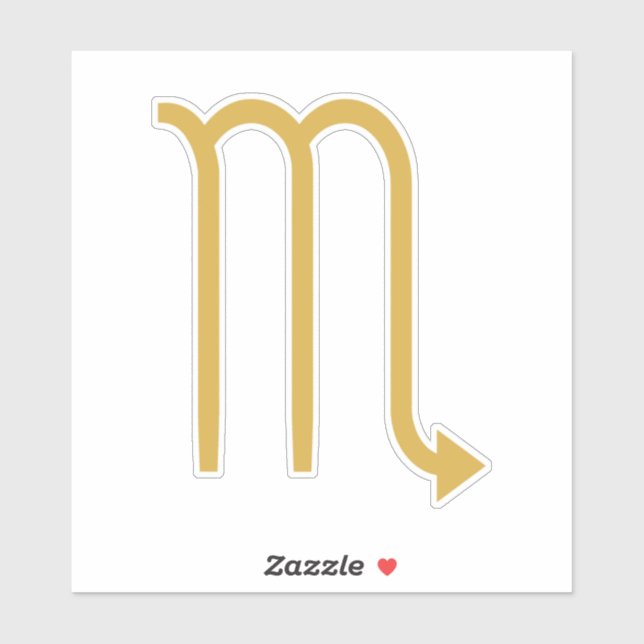 Scorpio Zodiac Sign Sticker (Sheet)