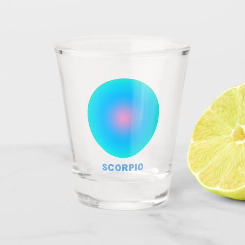 Scorpio Zodiac Sign Stylish Gradient   Shot Glass