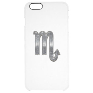 Scorpio Zodiac Sign Woodland Digital Camo Clear iPhone 6 Plus Case