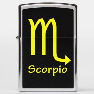 Scorpio zodiac sign zippo lighter