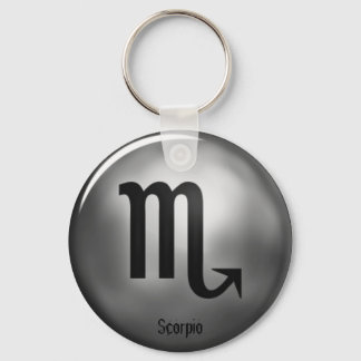 Scorpio Zodiac Silver Color Keychain