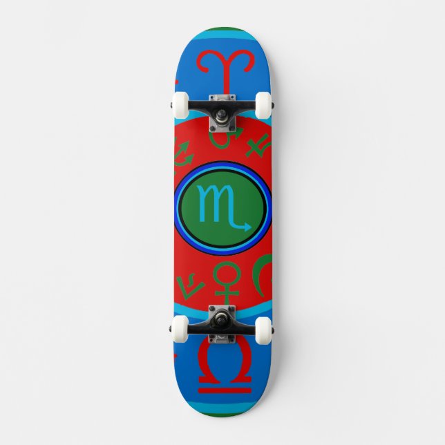 Scorpio Zodiac Skateboard Deck (Front)