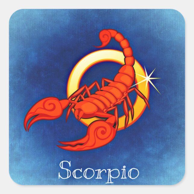 scorpio zodiac stickers (Front)