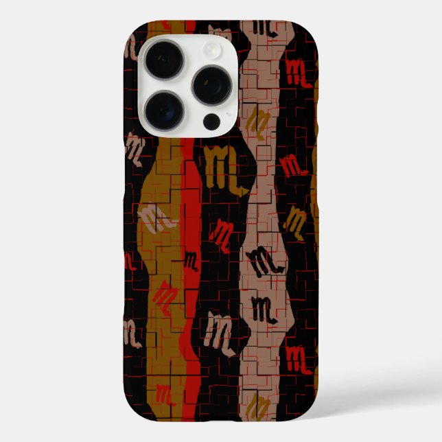 Scorpio Zodiac Stripes  Case-Mate iPhone Case (Back)