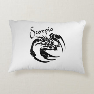 Scorpio Zodiac Symbol and Sign Accent Pillow