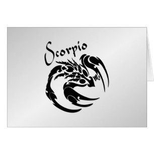 Scorpio Zodiac Symbol and Sign Cards