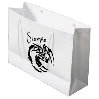 Scorpio Zodiac Symbol and Sign Large Gift Bag