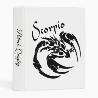 Scorpio Zodiac Symbol and Sign Mini Binder