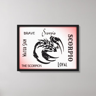 Scorpio Zodiac Symbol Canvas Print