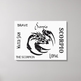 Scorpio Zodiac Symbol Canvas Print