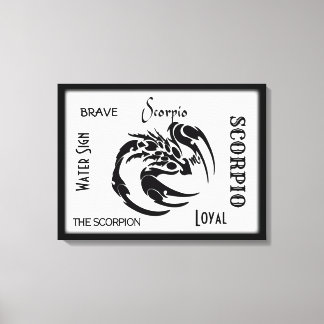 Scorpio Zodiac Symbol Canvas Print