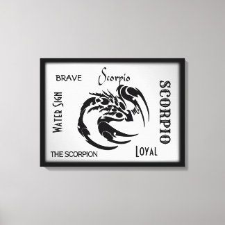 Scorpio Zodiac Symbol Canvas Print
