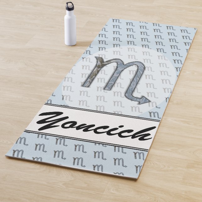 Scorpio Zodiac Symbol Element by Kenneth Yoncich Yoga Mat (In Situ)