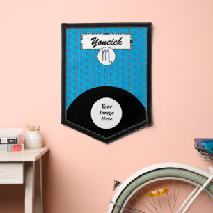 Scorpio Zodiac Symbol Element (v) by K Yoncich Pennant