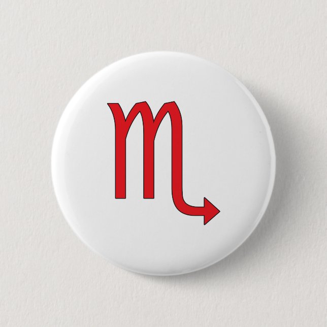 Scorpio, Zodiac symbol, horoscope Pinback Button (Front)