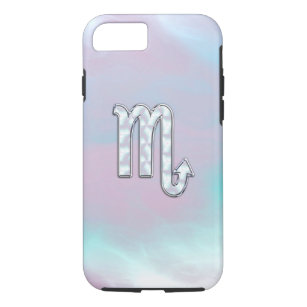 Scorpio Zodiac Symbol in Mother of Pearl Style iPhone 8/7 Case