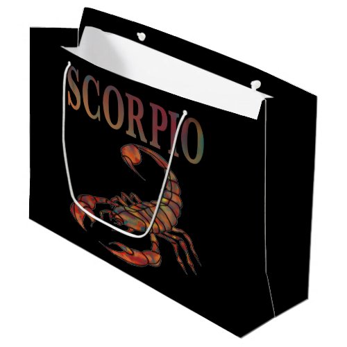 Scorpio Zodiac Symbol  Large Gift Bag