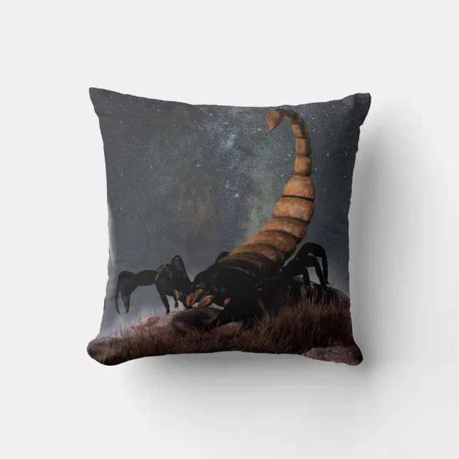 Scorpio Zodiac Symbol Throw Pillow Zazzle