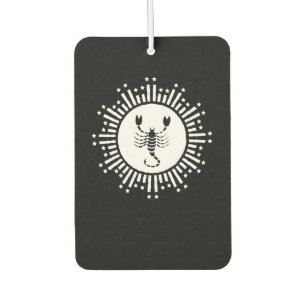 Scorpio Zodiac Symbol with Radiant Starburst Air Freshener