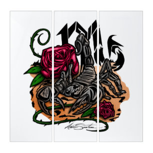 Scorpio - Zodiac Triptych