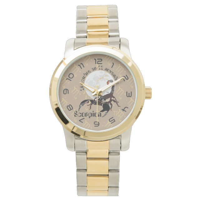 Scorpion 24 octobre au 22 novembre Montre Watch (Front)