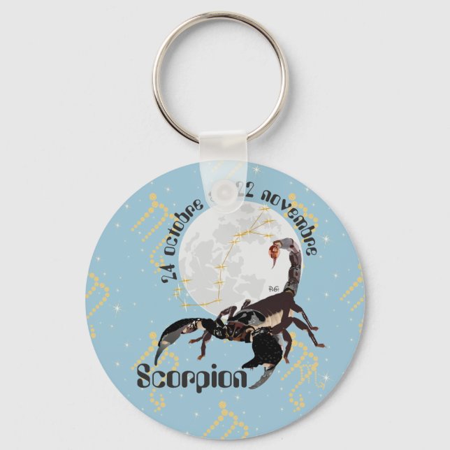 Scorpion 24 octobre au 22 novembre Porte-clés Keychain (Front)
