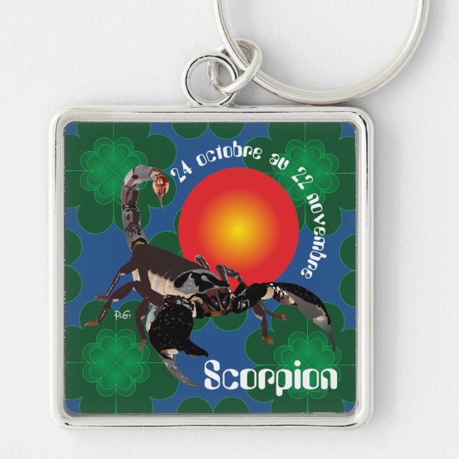 Scorpion 24 octobre au 22 novembre Porte-clés Keychain (Front)