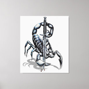 Scorpion, 3D illustration iPad Pro Cover Tapestry Canvas Print