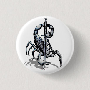 Scorpion, 3D illustration T-Shirt Trucker Hat Button