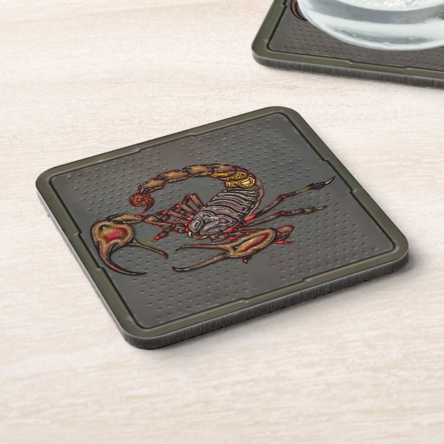 Scorpion Beverage Coaster (Left Side)