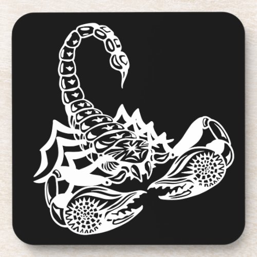 scorpion beverage coaster