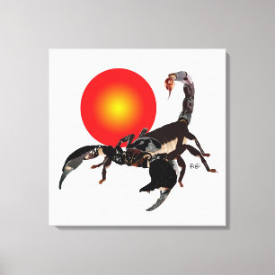 scorpion canvas print