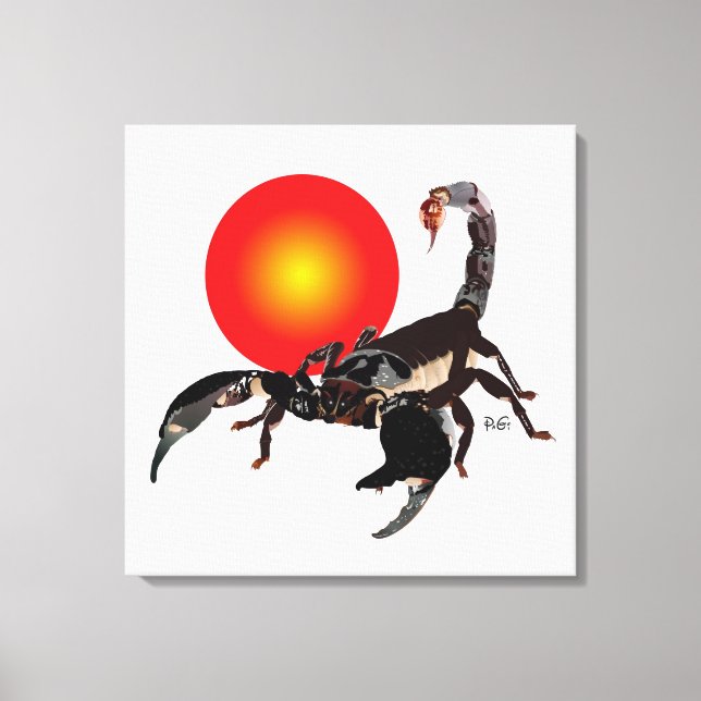 scorpion canvas print (Front)