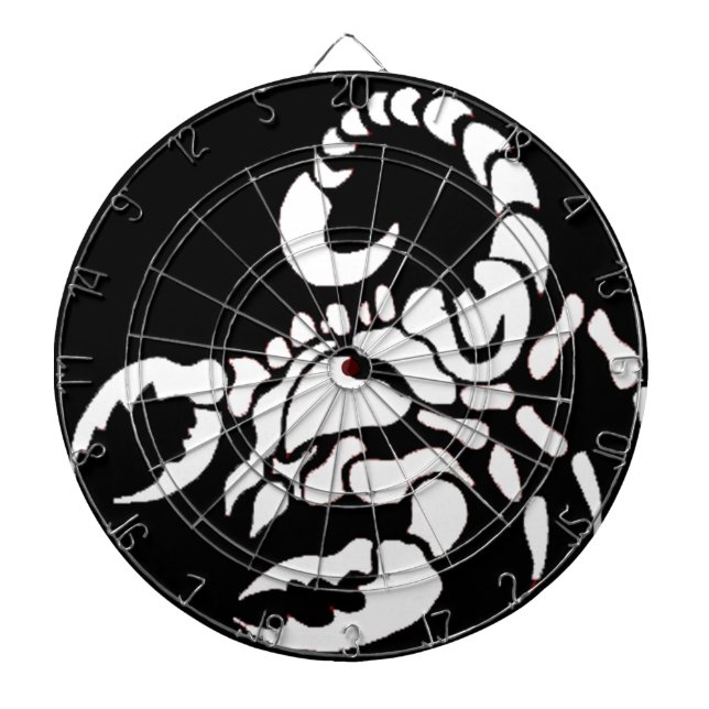 "Scorpion" Dartboard With Darts (Front)