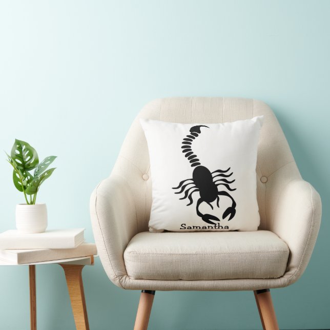 Scorpion Design Personalised Throw Pillow (Chair)