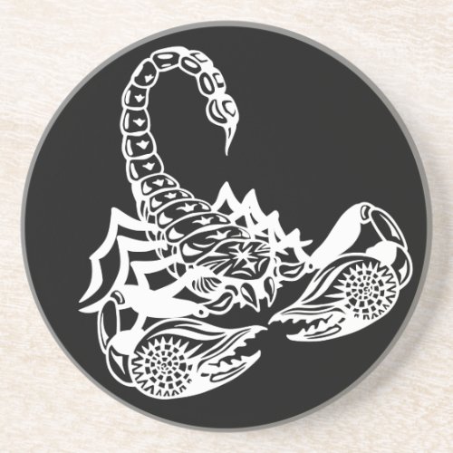 scorpion drink coaster