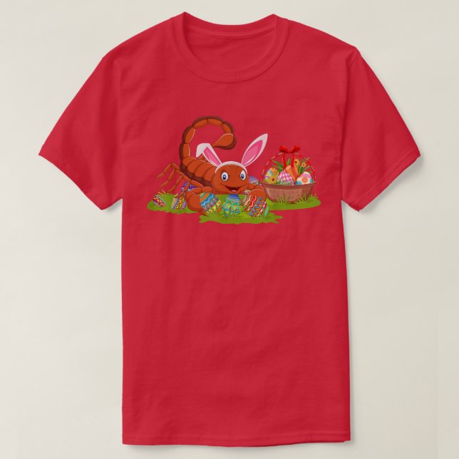 Scorpion Easter Egg Hunting Bunny Scorpion Easter  T-Shirt (Design Front)