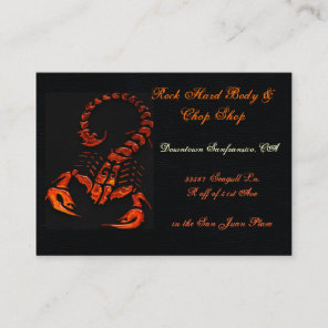 Scorpion Firey 3D Body & Chop Shop UNIVERSAL Business Card